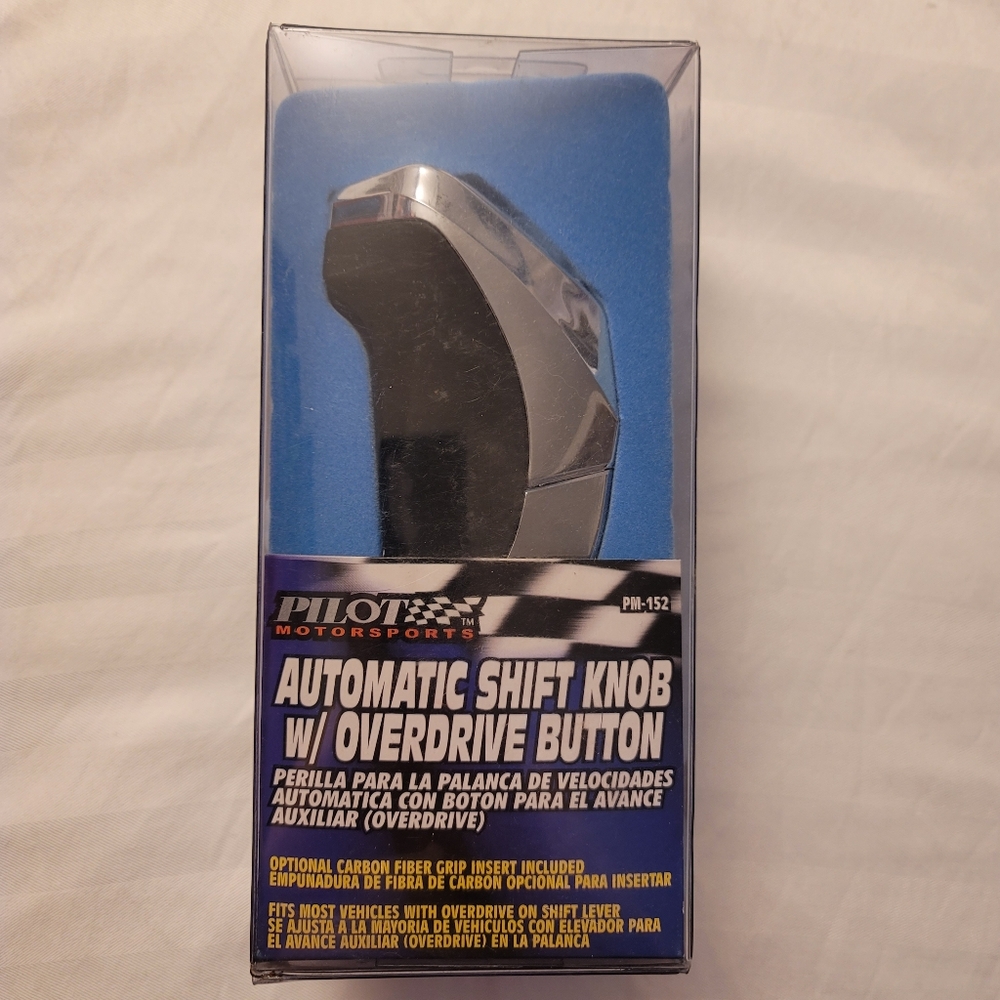 Pilot Motorsports Automatic shift knob w/overdrive button. Brand New!